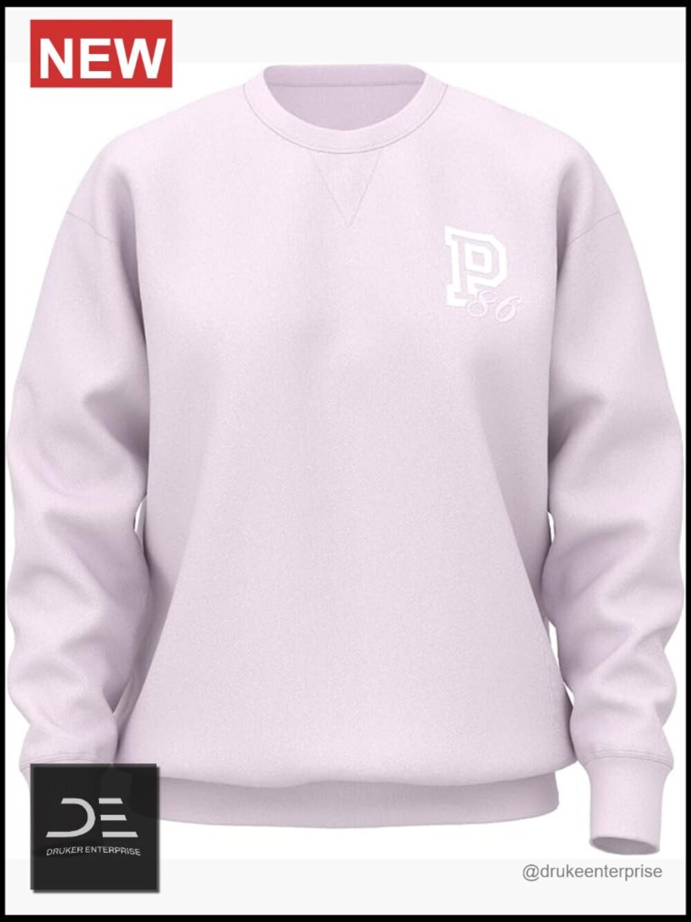 Oversized Fleece Crew Sweatshirt - Recycled Materials